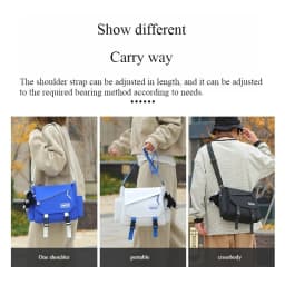 2025 New Men's crossbody bag shoulder bag practical large-capacity backpack men's bag commuter waterproof casual flat school bag