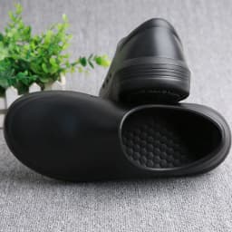Non-Slip Chef Shoes for Both Men and Women - Lightweight and Comfortable Slip-On Wooden-Soled Shoes, Eva Upper + Waterproof/Non-Slip Rubber Sole - All-Weather Standing Work Shoes, Suitable for Kitchens, Hospitals, Restaurants, Beaches - Easy-To-Clean Non-Slip Kitchen Shoes, Specifically for Catering Service Staff