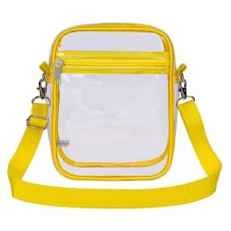 Transparent Crossbody Bag PVC clear Concert Sports One Shoulder Bag Messenger Bag with Adjustable Zipper