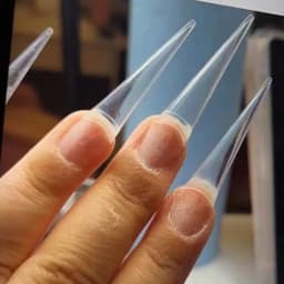 XXL Stiletto Extra Long False Nail Tips Acrylic Gel Half Cover Tip Artificial Nails Manicure Salon Supply 500pcs