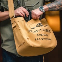 Maden Vintage Large-capacity Magnetic Buckle Crossbody Newsboy Bag Letter Design Canvas Motorcycle Computer Tote Messenger Bags