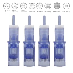 10Pcs Universal Microneedling Derma Needles Cartridge Special Designed For Tattoo Pen 12/36/42 Pins All Rotary Machines Can Fit