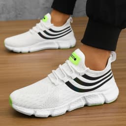 Men Casual Sports Shoes Breathable Lightweight Sneakers Anti-slip Flats Outdoor Running Walking Tenis Athletic Jogging Shoes