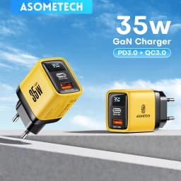ASOMETECH GaN 35W Fast Charging Type C USB Charger QC4.0 PD3.0 PPS 30W 25W Quick Charger for IPhone 15 Pro Samsung S23 Xiaomi