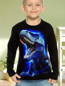 Children's Clothing Boys Tshirt Long Sleeve Cool Gamepad Pattern Print Kids Spring Fall Clothes Novelty Boy Clothes O-Neck Tops