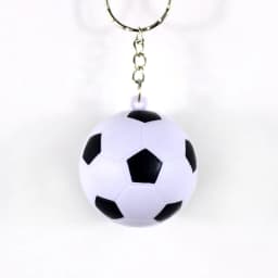 24 Pack White Soccer Keychains,Mini Soccer Stress Ball Keychains,Sports Ball Keychains,School Carnival Reward for Kids