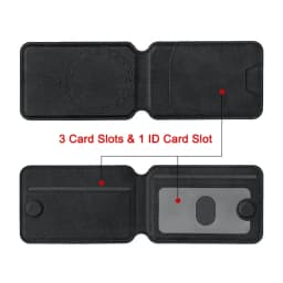 Magsafe Card Wallet Phone Stand PU Leather Magnetic Card Holder Phone Cases Bracket Stand with Kickstand for IPhone 13/14/15/16