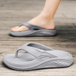 Men's Orthopedic Sandals Fashion Couples Beach Flip Flop Summer Outdoor Soft Sandals with Arch Support Bathroom Slides