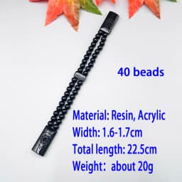 NJ99 NEW Rosary Men Acrylic 3D Resin Octagonal Sta Flame Can Flip Fingertips To Relieve Ressure Prayer Hand Meditation Ornament