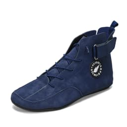 YRZL Men's High Top Casual Artificial Leather Shoes Lightweight Anti-Slip Soft Soles Comfortable Walking Fashion Shoes for Men