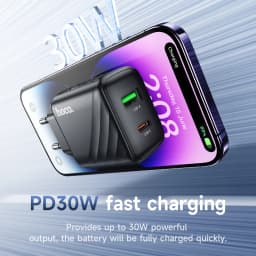 CS23A 30W GaN Charger PD 3.0 QC4.0 USB C Charger For iPhone 17 16 15 Pro Samsung S25 Xiaomi Tablet iPad Air Pro Phone Charger