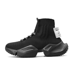 YRZL Men's High Top Mesh Sneakers Lightweight Breathable Fashion Casual Walking Shoes for Men Comfortable Running Shoes for Men