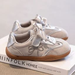 2025 Children's Board Shoes Four Seasons Models Gold Casual Boys Girls Training Shoes Soft Kid Baby Sneakers