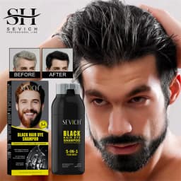 Pure Natural Herbal Hair Dye Shampoo 5 Minutes Change Hair Color Non-irritating Repair Gray White Hair Dye Coloring Care for Men