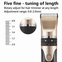 Hair Clipper Trimmer With Comb And 4 Caps,Haircut Blade,Body Hair Sideburns Trimmer Low Noise Rechargeable Hair Cutting Machine