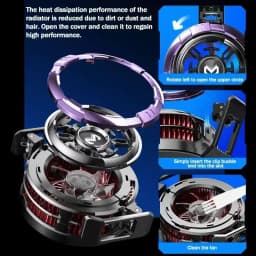 MEMO CX08 Pro Mobile Phone Semiconductor Magnetic/ Back-clip Frozen PUBG Game Cooler for IOS Android Universal Cooling Radiator