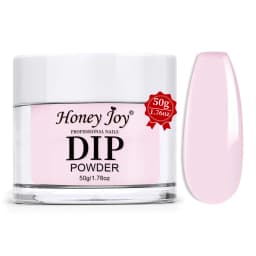 Honey Joy 50g Dipping Nail Powder Pink Clear Nude Dip Powder Nature Dry Without Lamp Cure for French Nail Art DIY Salon Effect