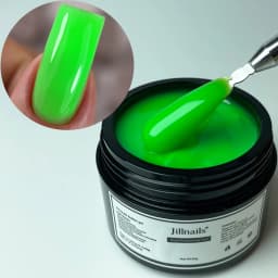 Jillnails Neon Gel Builder 50G/100G Neon Green Pink Orange Red Yellow Builder UV Hard Gel for Nails Extension