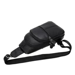 Genuine Leather Chest Pack Men's Large-capacity Cowhide Shoulder Bag Business Commuter Men's Crossbody Bag Phone Storage Bag
