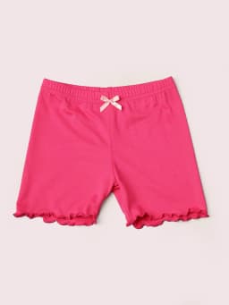 4 Pairs of Girls Cute Safety Short Pants,Kids Fashion Soft Elastic Waist Solid Color Leggings Set for 1-12 Years Babies and Kids