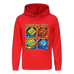 Geometry Dash Clothes Kids Spring Autumn Hoodies Baby Boys Hooded Sweatshirts Toddler Girls Casual Outerwear Children Coats