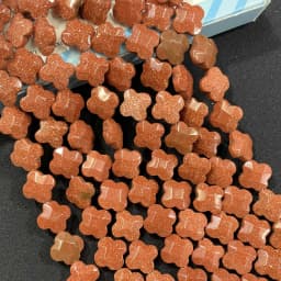 Natural Faceted Flower Clover Quartz Turquoise Agates Spacer Beads For Jewelry Making DIY Bracelet Necklace 12MM 14MM