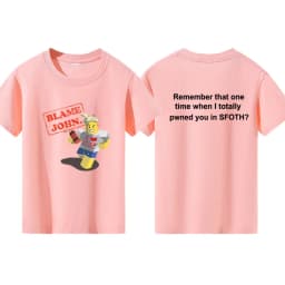 Blame John Printed Teenage Tops T-shirt Boys Girls Summer Casual Funny Fashion O-Neck Short Sleeve Children Colorful Clothing