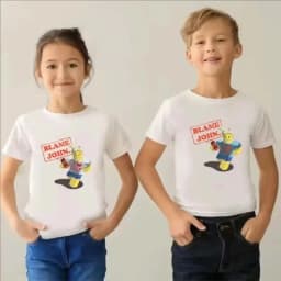 Blame John Printed Teenage Tops T-shirt Boys Girls Summer Casual Funny Fashion O-Neck Short Sleeve Children Colorful Clothing