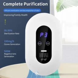 Negative Ion Air Purifier Eliminates Smoke Odor Formaldehyde 4 Working Modes Low Noise Travel Air Purifier for Office/Bedroom