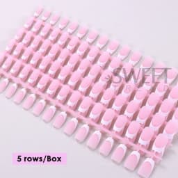 150/160pcs Nude Pinkish Matte Press On Nail Tips Short Square Round Coffin Artificial Fake Nail French Design Frosted Full Cover