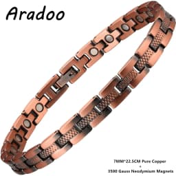 ARADOO Premium Copper Butterfly Bracelet for Women with 3500 Gauss Neodymium Magnetic Bracelet Jewelry Gifts