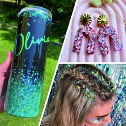 Ultra Fine Glitter 36Colors Set, Holographic Glitter Powder for,Epoxy Resin Arts and Crafts Glitter,Glitter for Nail Makeup