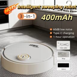 6000pa Strong Suction Smart Sweeping Robot Type-C Charge Washable Mop For Pet Hair Hard Floor Kitchen Room Sweeping Robot 2026
