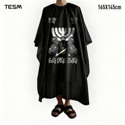 TESM 3D Printed Barber Cape Hairdressing Salon Gown Hairdresser Hair Dyeing Shawl Halloween Christmas Gift