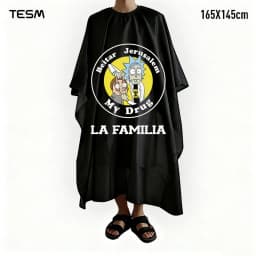 TESM 3D Printed Barber Cape Hairdressing Salon Gown Hairdresser Hair Dyeing Shawl Halloween Christmas Gift