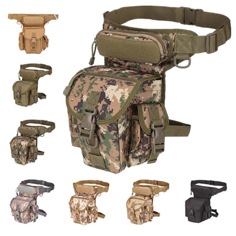 Tactical Drop Leg Bag Tool Fanny Thigh Pack Hunting Bag Waist Pack Motorcycle Riding Men Molle Waist Packs