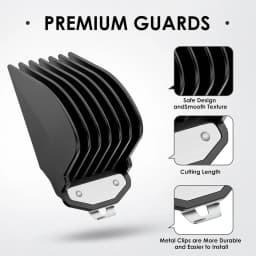 3Pcs Metal Clip Clipper Guards for Wahl, 1.25/1.5/2 Inch Durable Hair Cutting Combs, Fits Most Trimmers for Various Hairstyles