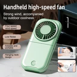 X30 USB Small Fan Outdoor Portable Handheld Fan Ultra-Quiet Slim Folding Mini Desktop Fan