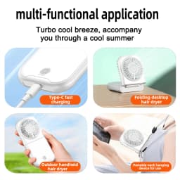 X30 USB Small Fan Outdoor Portable Handheld Fan Ultra-Quiet Slim Folding Mini Desktop Fan