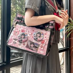 New Original Subculture Punk Goth Hottie Ulzzang Ita Bag Street Trend Ladies Large Capacity Y2K Tote Bag Fashion Shoulder Bag
