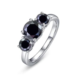 JoyceJelly S925 Sterling Silver Colors Moissanite Ring 2CT 4CT Total Full Moissanite Diamond Jewelry For Wedding Engagement Gift