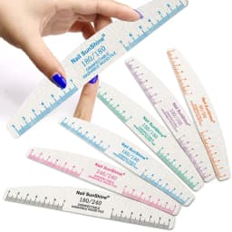 50pcs Nail File Wooden Sanding Buffer Block Pedicure Manicure UV Gel Nail Polish Pro Nail Files Artificial Nail Tips Tools