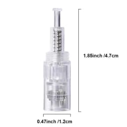 50pcs 12pin/36pin Round Nano Microneedling DermaPen Needles Screw Cartridge Replacement Heads Tattoo Nano MicroNeedle