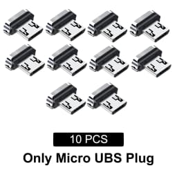 10/ 20Pcs Magnetic Tips for redmi note 12 turbo Fonken Type C Micro USB Magnet Replacement Part Plug Adapter for Android charger