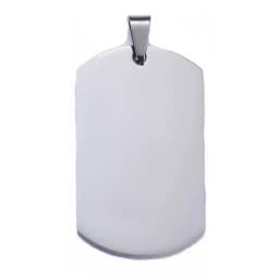 10pcs Wholesale 7 Colors Stainless Steel Military Army Style ID Blank Dog Tags Pendant Rectangle Necklace Jewelry Accessories