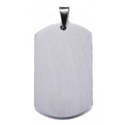 10pcs Wholesale 7 Colors Stainless Steel Military Army Style ID Blank Dog Tags Pendant Rectangle Necklace Jewelry Accessories