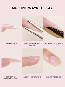150g Poly Nail Gel UV LED Cured Builder Nail Gel Acrylic Crystal Nail Extension Gel For Nails DIY At Home Salon