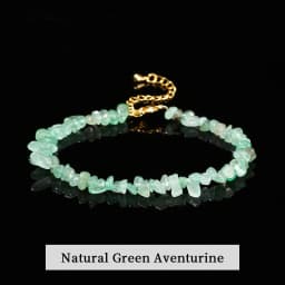 Natural Stone Tourmaline Amethyst Rock Quartz Crystal Chip Bead Bracelet Women Reiki Healing Adjustable Chain Fashion Jewelry