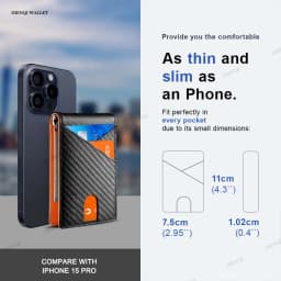 Carbon Fiber Wallet Men Rfid Slim Thin Credit Card Holder Man Wallets Minimalist Male Small Short Black Bi-fold Vallet Billfold