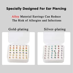 Professional Ear Piercing Gun with 36pcs Earrings Stud for Salon Home Use Ear Piercing Kit